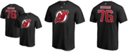 Fanatics Men's P.K. Subban Black New Jersey Devils Authentic Stack Name and Number T-shirt